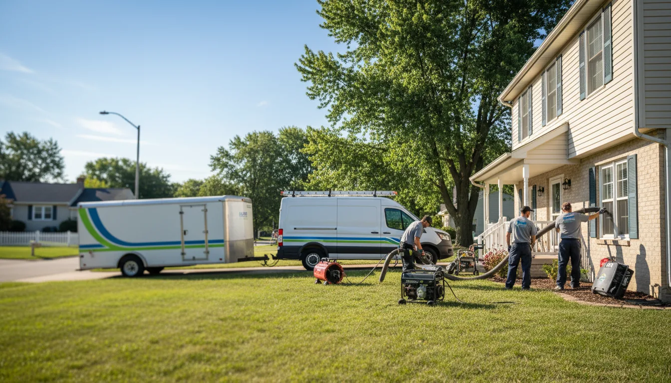 Flooded Basement Restoration And Cleanup With Repair in Anchor, IL near me